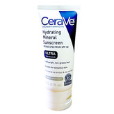لوسیون ضد آفتاب بدون رنگ سراوی SPF 50 مدل Ultra white & smooth مناسب پوستهای حساس حجم 75 میلیلیتر