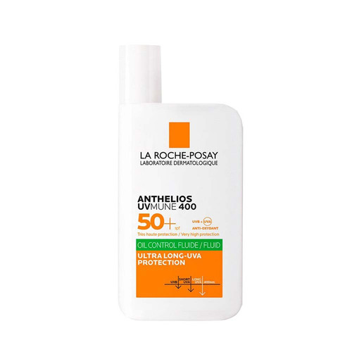 کرم ضد آفتاب بدون رنگ لاروش پوزای SPF 50 مدل oil control مناسب برای انواع پوست حجم 50 میلیلیتر