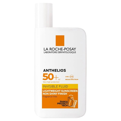 فلوئید ضد آفتاب بدون رنگ لاروش پوزای SPF50 مدل Anthelios محافظ UVA ،UVB و +++PA، مناسب انواع پوست حجم 50 میلیلیتر