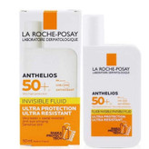 فلوئید ضد آفتاب بدون رنگ لاروش پوزای SPF50 مدل Anthelios محافظ UVA ،UVB و +++PA، مناسب انواع پوست حجم 50 میلیلیتر
