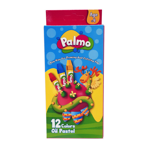 پاستل روغنی 12 رنگ پالمو کد L505